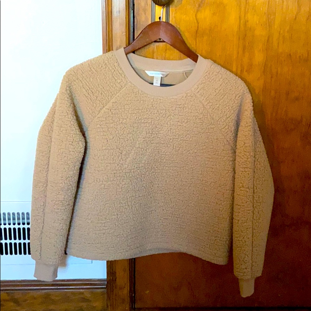 Banana Republic Sherpa Fleece Crop Sweatshirt